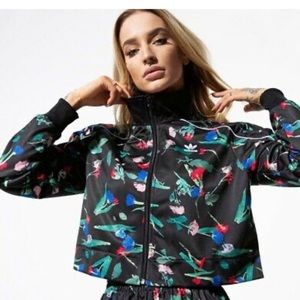adidas jacket flowers